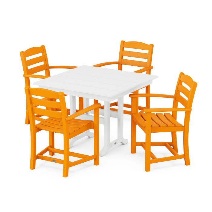 La Casa Café 5-Piece Farmhouse Dining Set