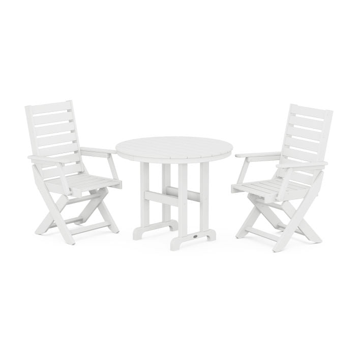 Captain 3-Piece Round Dining Set