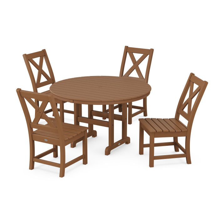 Braxton Side Chair 5-Piece Round Dining Set