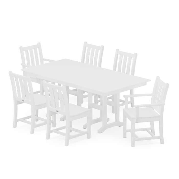 Traditional Garden 7-Piece Farmhouse Dining Set