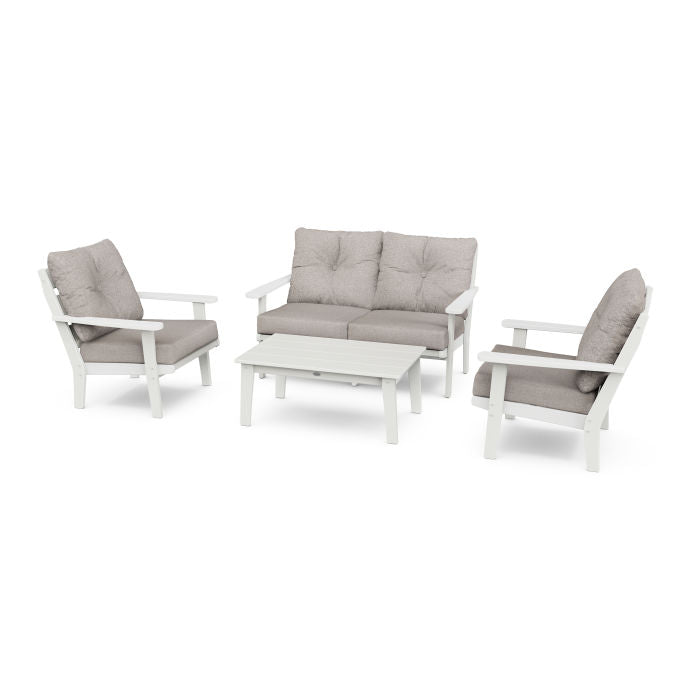Lakeside 4-Piece Deep Seating Set in Vintage Finish