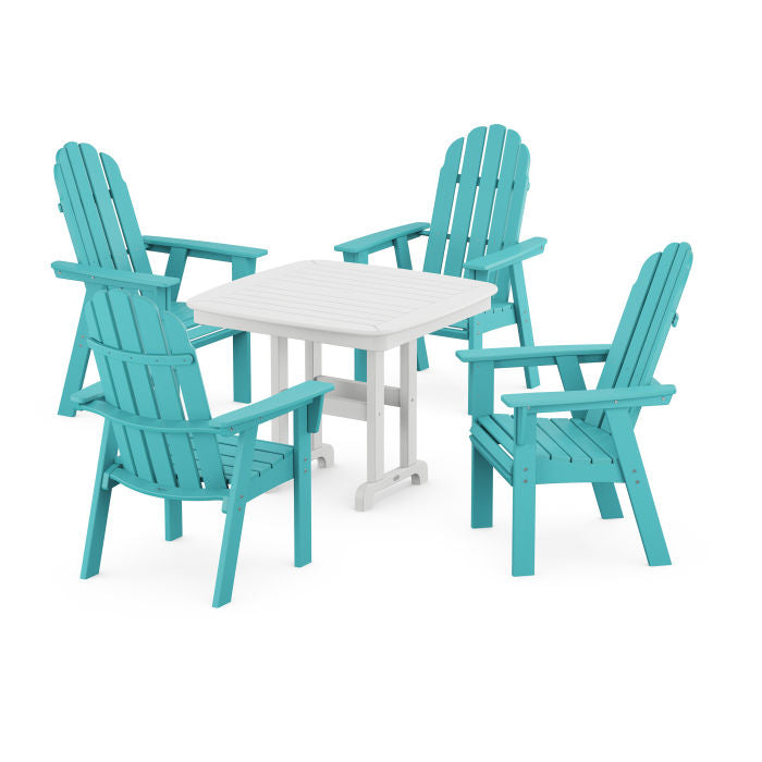 Vineyard Curveback Adirondack 5-Piece Dining Set