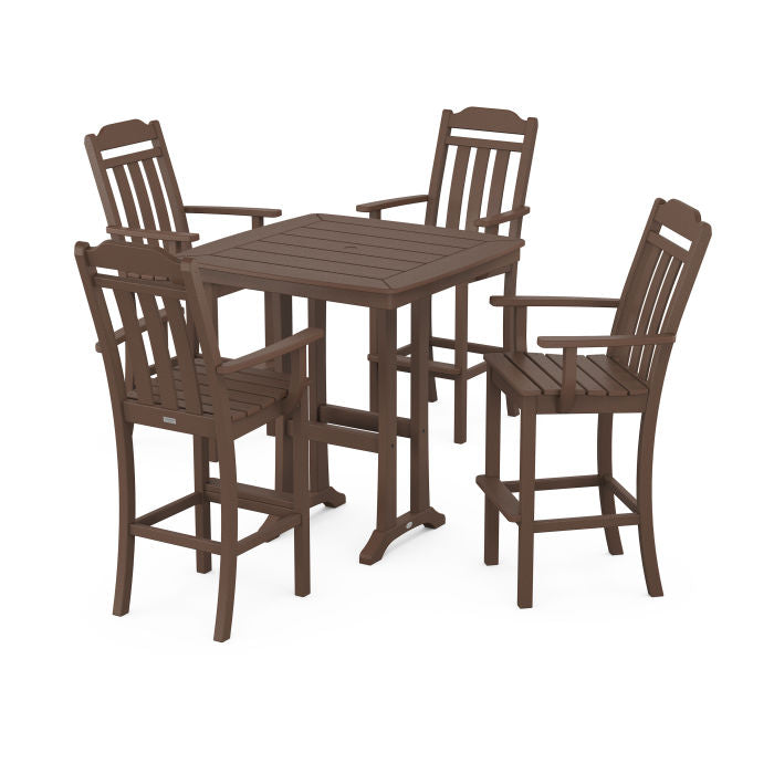 Country Living 5-Piece Bar Set with Trestle Legs