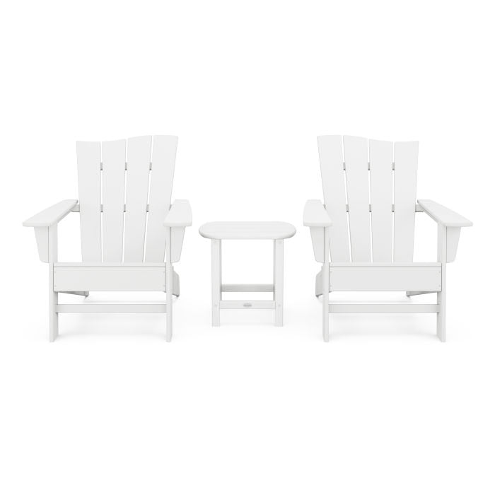 Wave 3-Piece Adirondack Chair Set