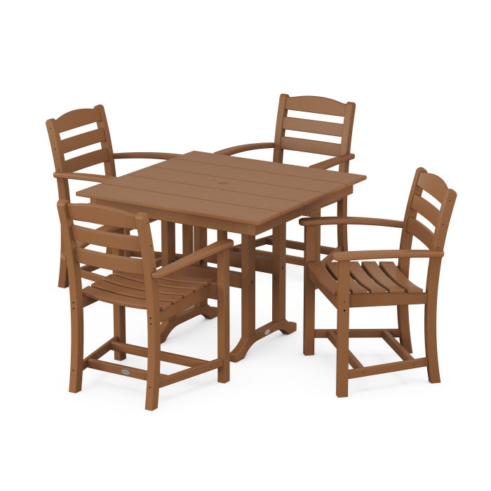 La Casa Café 5-Piece Farmhouse Dining Set