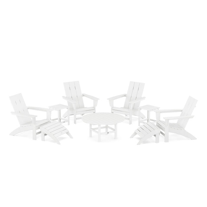 Modern Adirondack Chair 9-Piece Conversation Set