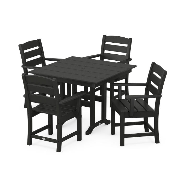 Lakeside 5-Piece Farmhouse Dining Set