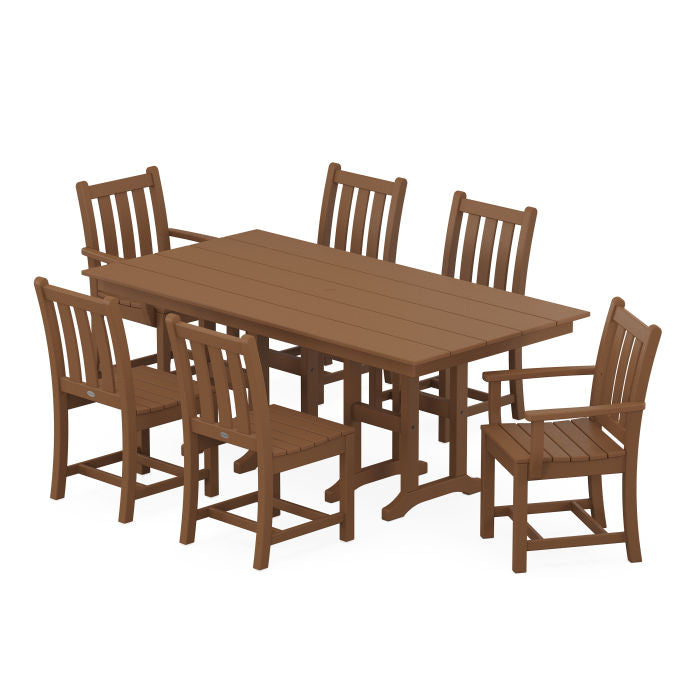 Traditional Garden 7-Piece Farmhouse Dining Set