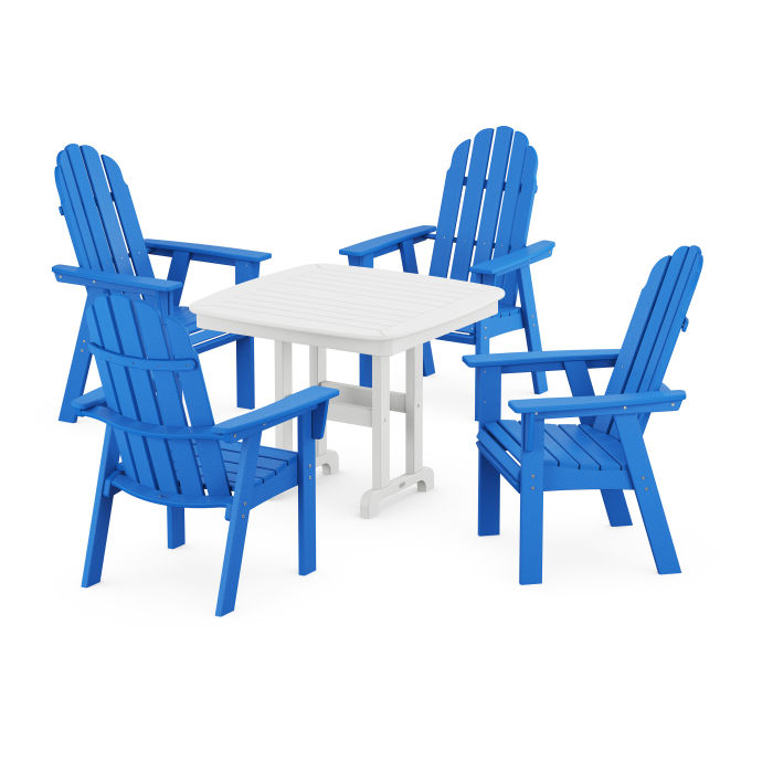 Vineyard Curveback Adirondack 5-Piece Dining Set