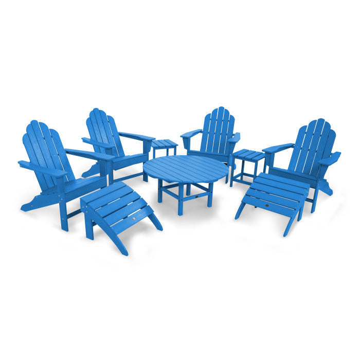 Long Island Adirondack 9-Piece Conversation Group