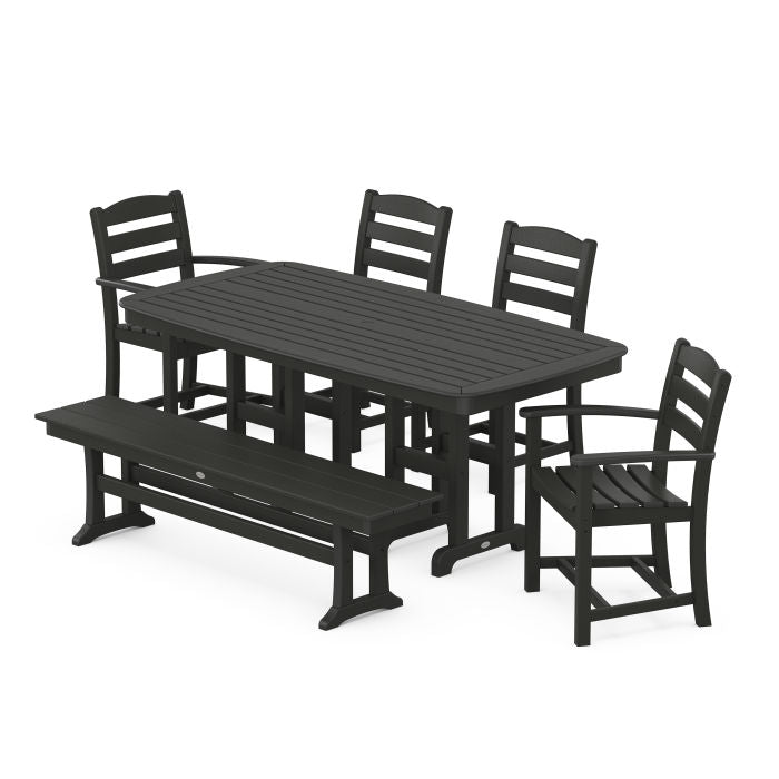 La Casa Café 6-Piece Dining Set with Bench