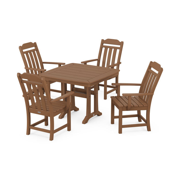 Country Living 5-Piece Dining Set with Trestle Legs