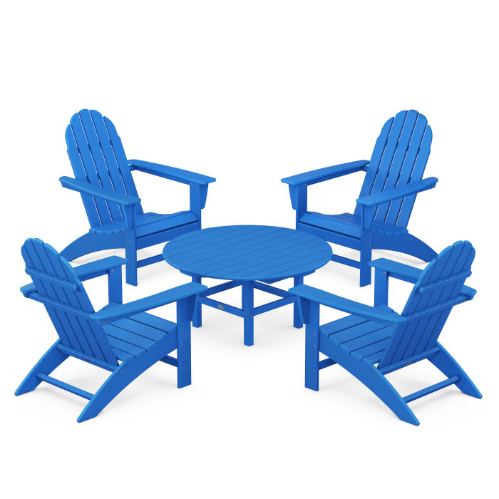Vineyard 5-Piece Adirondack Chair Conversation Set
