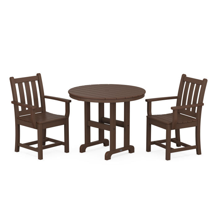 Traditional Garden 3-Piece Round Dining Set
