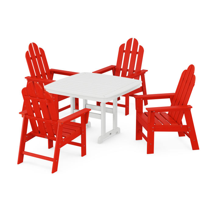 Long Island 5-Piece Dining Set with Trestle Legs