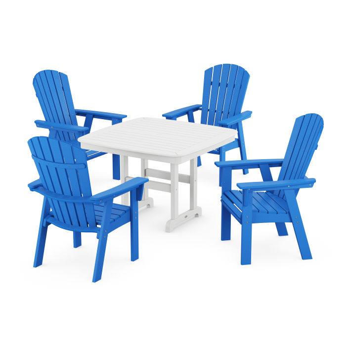 Nautical Curveback Adirondack 5-Piece Dining Set