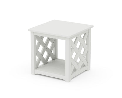 Country Living Wovendale Accent Table in White