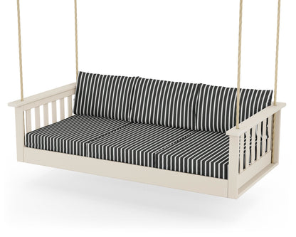 POLYWOOD® Vineyard Daybed Swing in Sand / Shore Classic