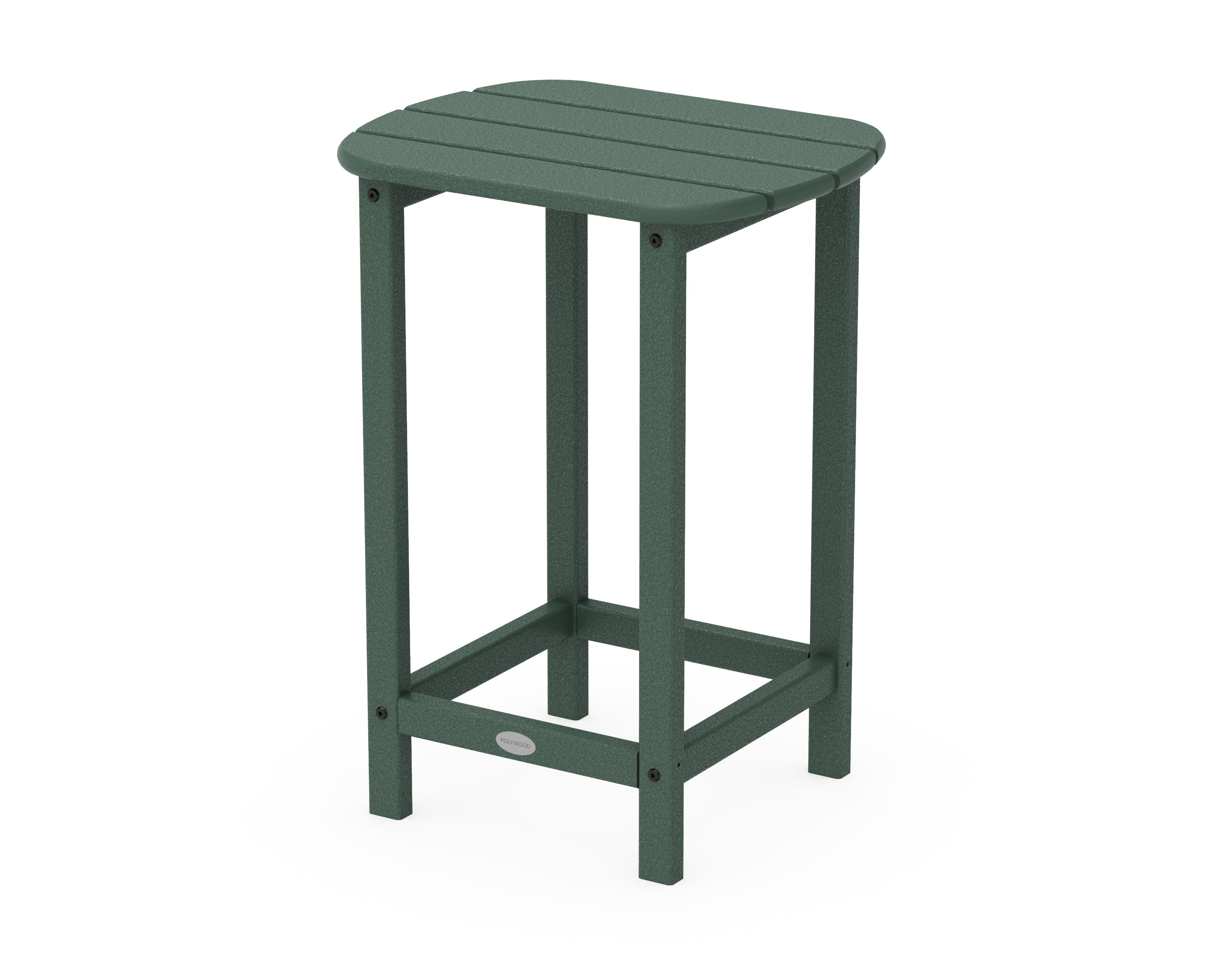 POLYWOOD® South Beach 26" Counter Side Table in Green