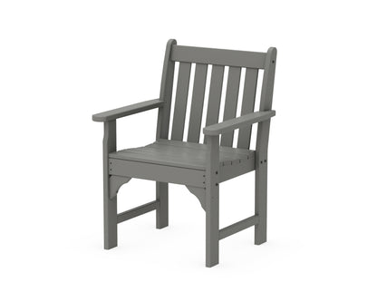 POLYWOOD® Vineyard Garden Arm Chair in Slate Grey