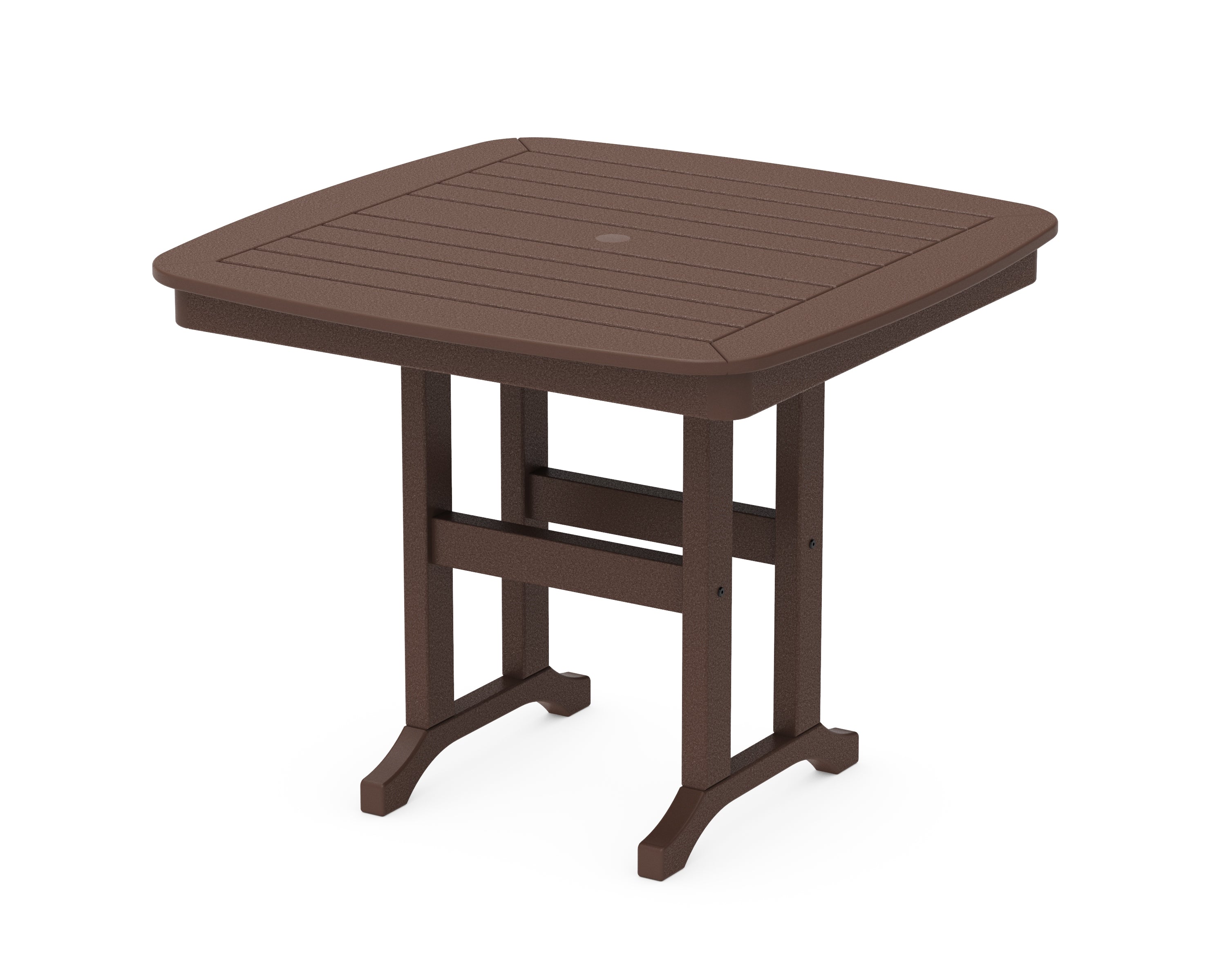 POLYWOOD® Nautical 37" Dining Table in Mahogany