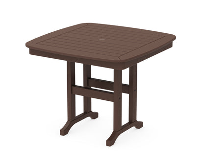 POLYWOOD® Nautical 37" Dining Table in Mahogany