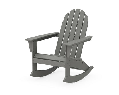 POLYWOOD® Vineyard Adirondack Rocking Chair in Slate Grey