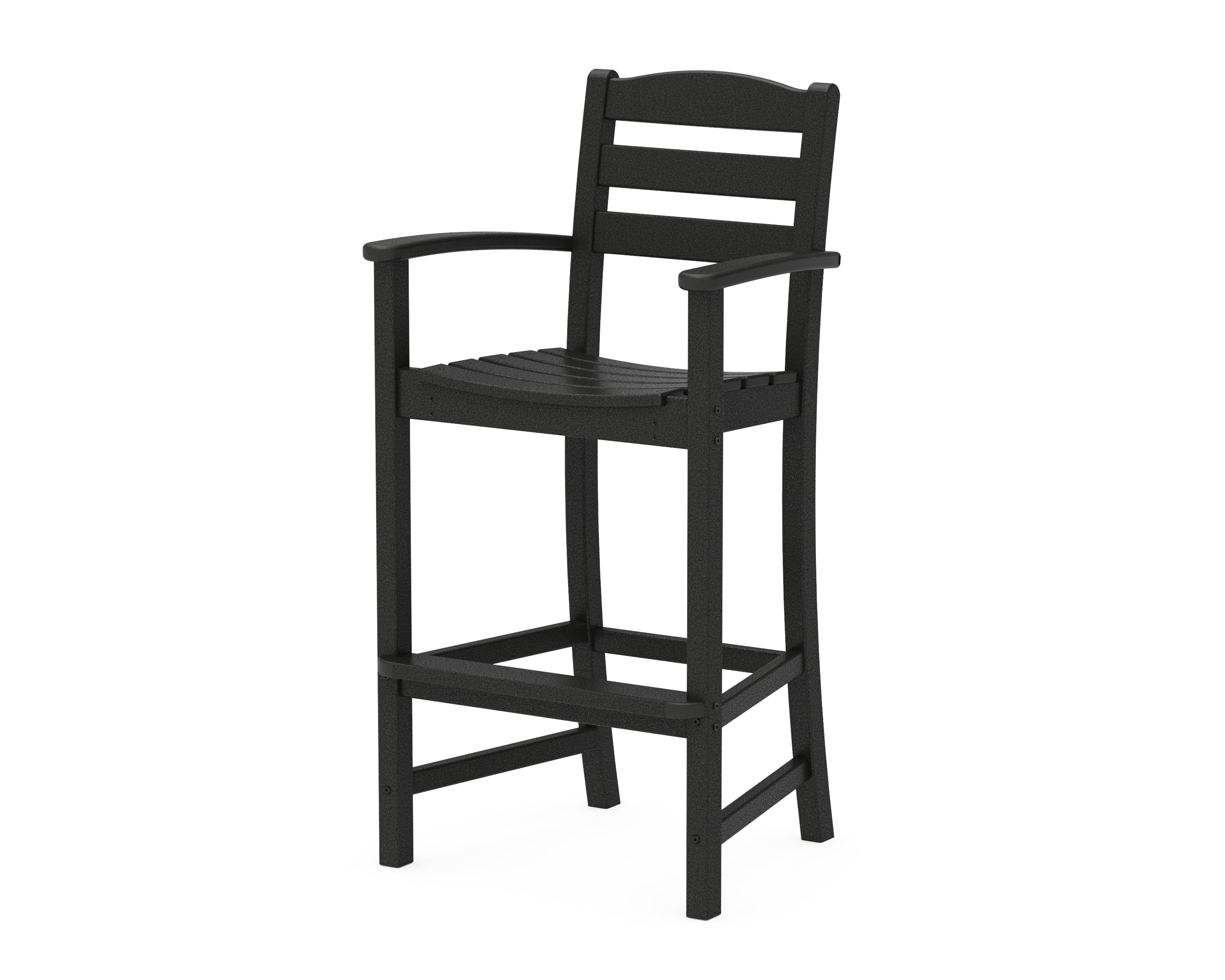 POLYWOOD® La Casa Café Bar Arm Chair in Black