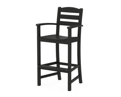 POLYWOOD® La Casa Café Bar Arm Chair in Black