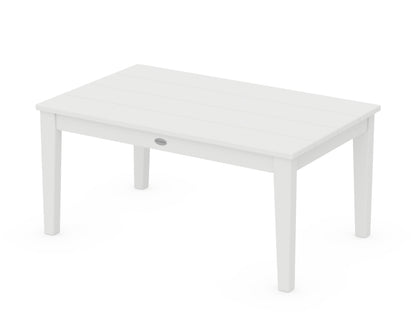 POLYWOOD® Newport 22" x 36" Coffee Table in White