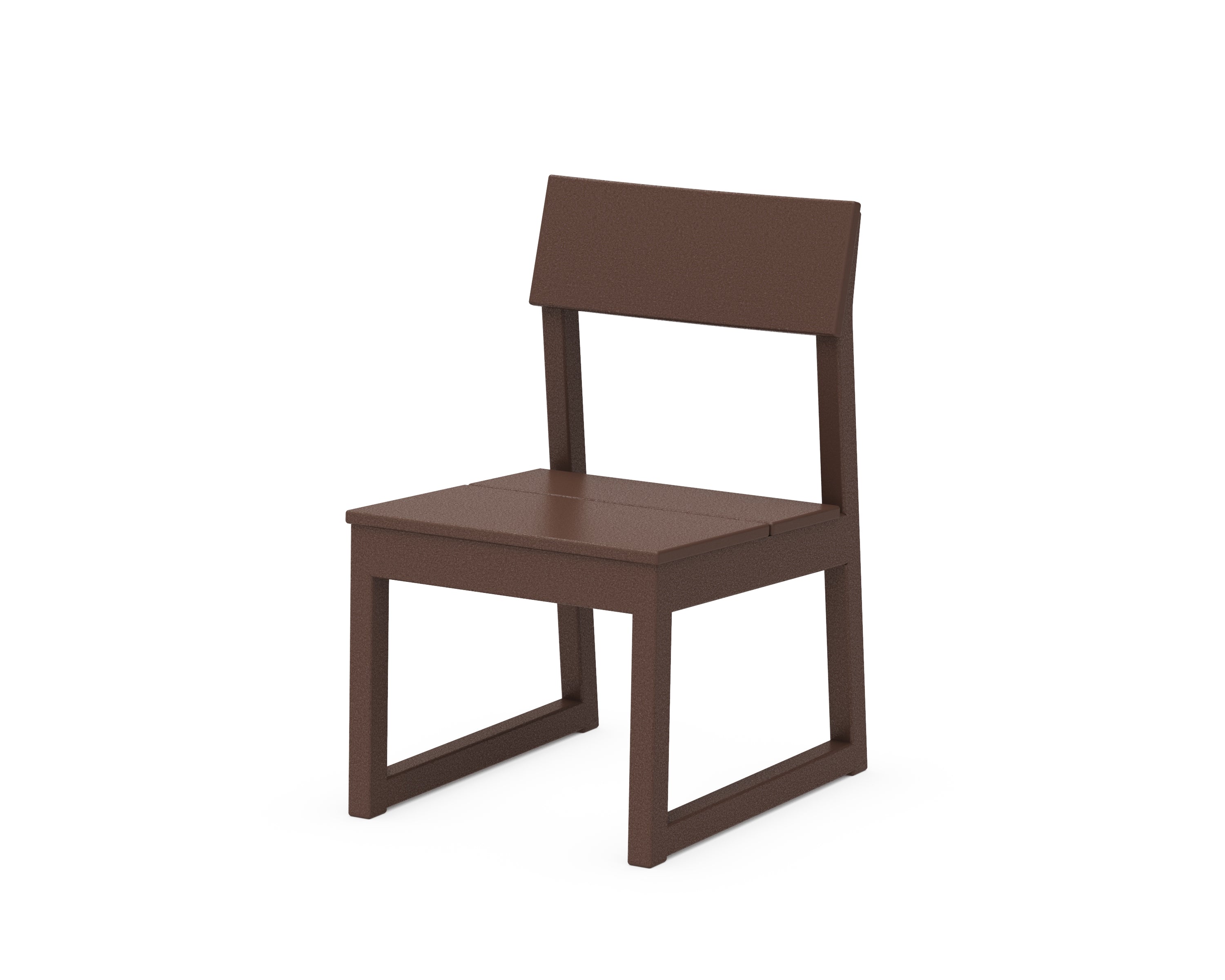 POLYWOOD® EDGE Dining Side Chair in Mahogany