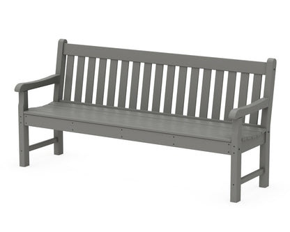 POLYWOOD® Rockford 72" Bench in Slate Grey