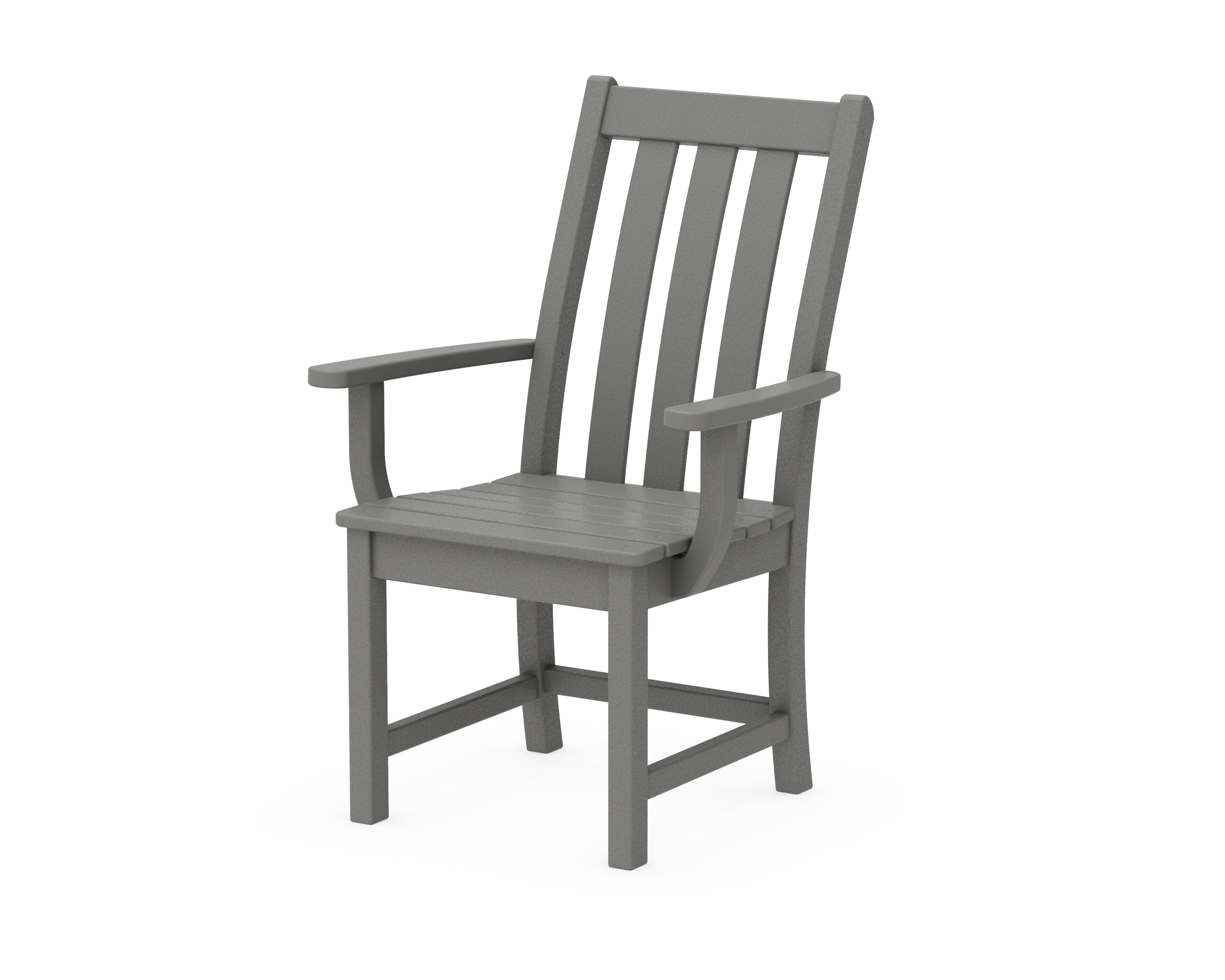POLYWOOD® Vineyard Dining Arm Chair in Slate Grey