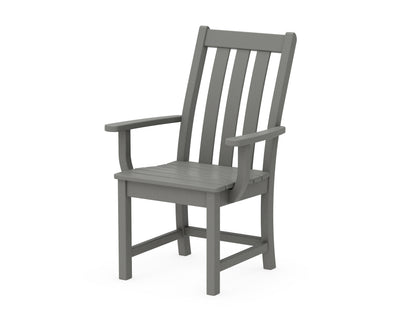POLYWOOD® Vineyard Dining Arm Chair in Slate Grey