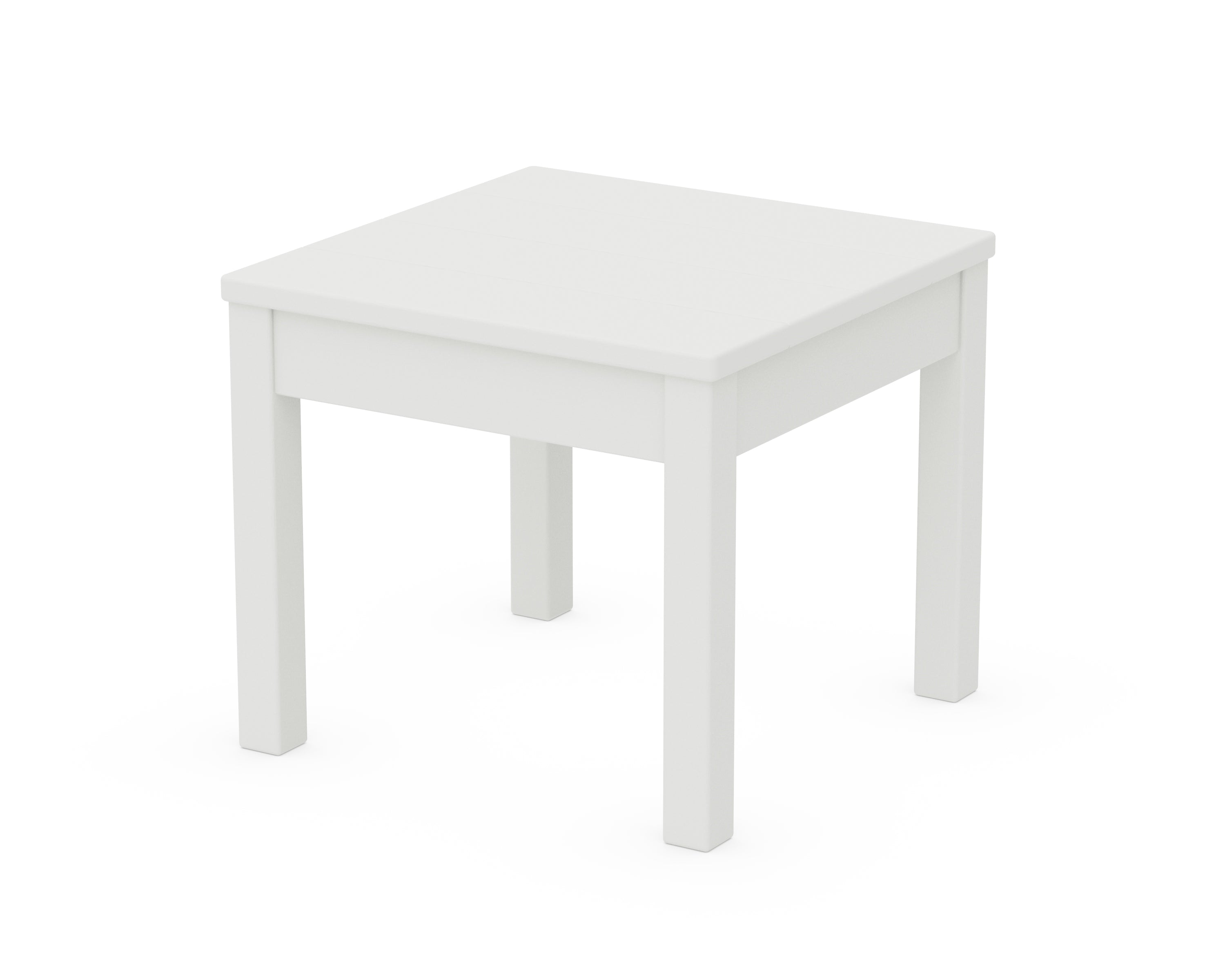 POLYWOOD® 22" Square End Table in White