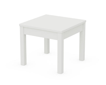 POLYWOOD® 22" Square End Table in White