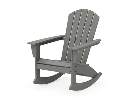 POLYWOOD® Nautical Adirondack Rocking Chair in Slate Grey