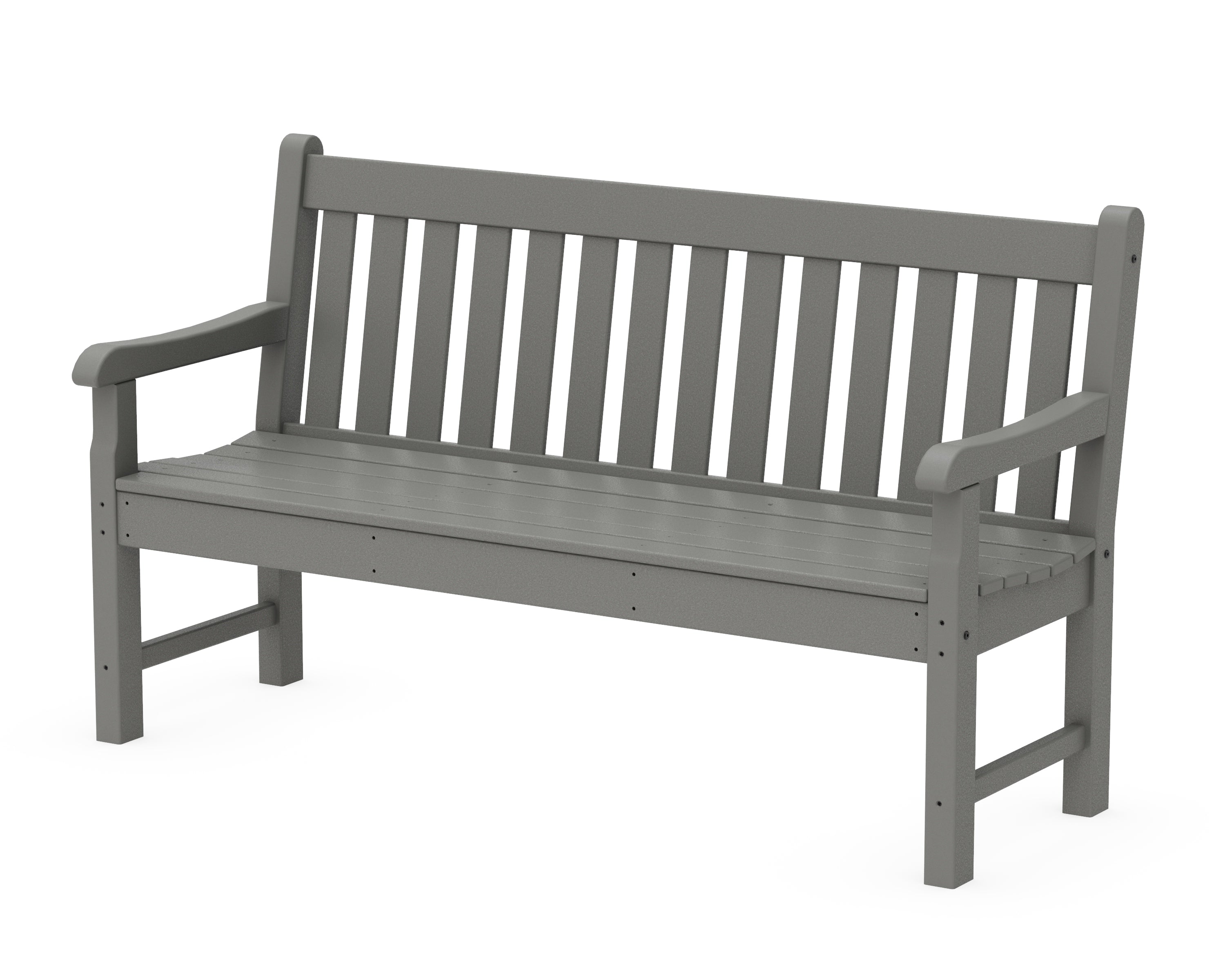 POLYWOOD® Rockford 60" Bench in Slate Grey