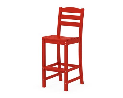 POLYWOOD® La Casa Café Bar Side Chair in Sunset Red