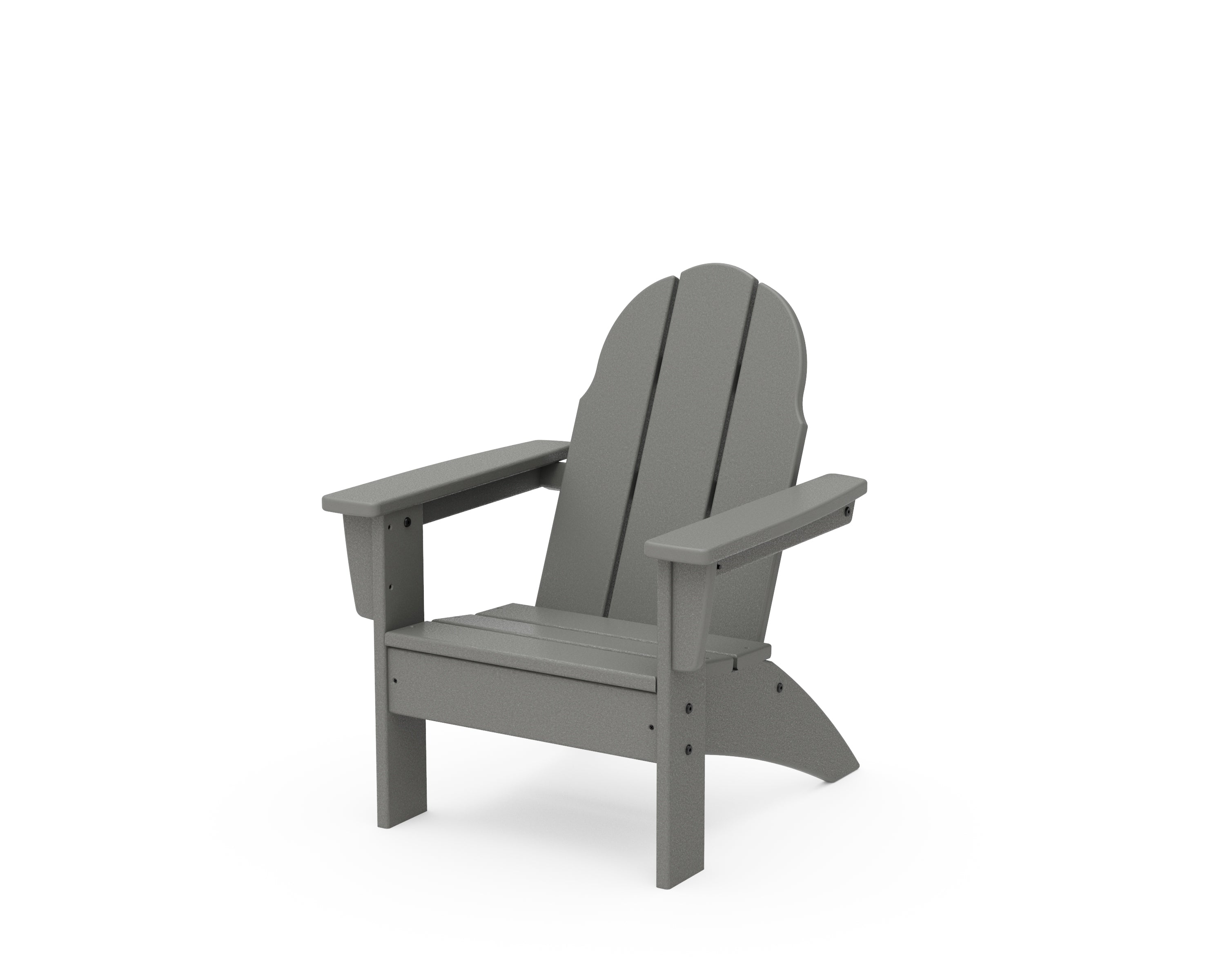 POLYWOOD® Kids Vineyard Adirondack Chair in Slate Grey
