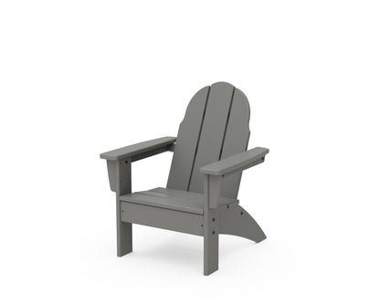 POLYWOOD® Kids Vineyard Adirondack Chair in Slate Grey