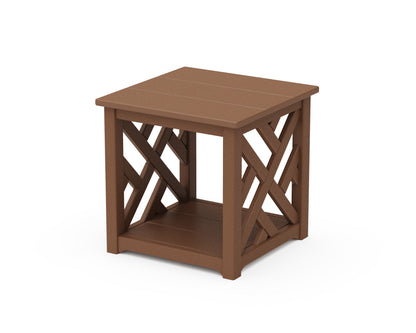 POLYWOOD® Chippendale Accent Table in Teak