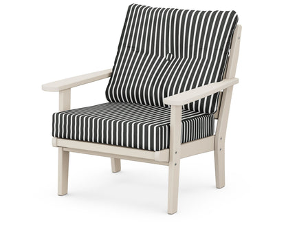 POLYWOOD® Lakeside Deep Seating Chair in Sand / Shore Classic