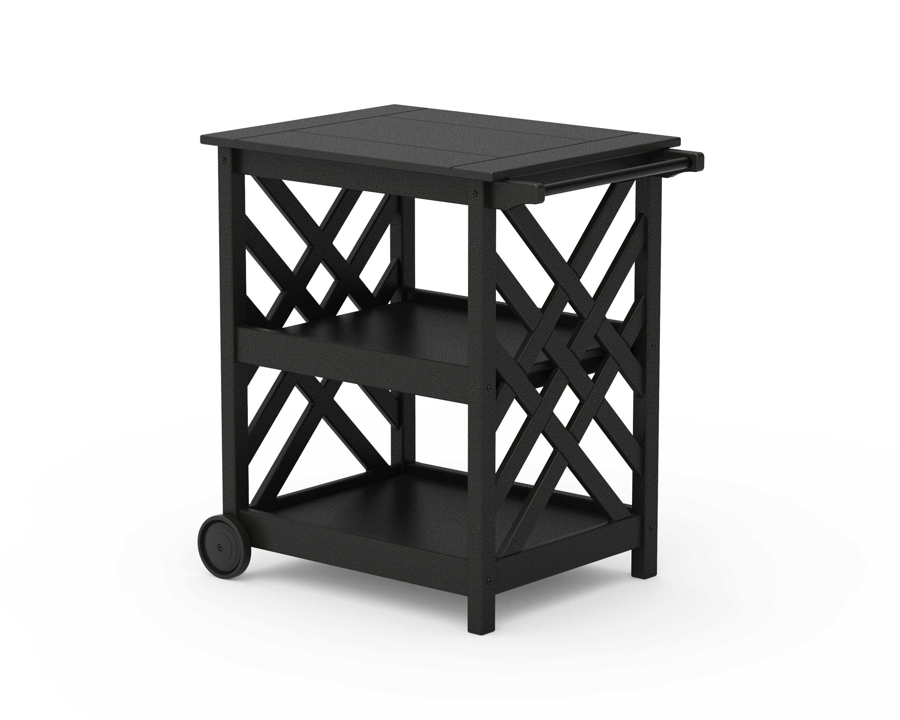 Country Living Wovendale Bar Cart in Black