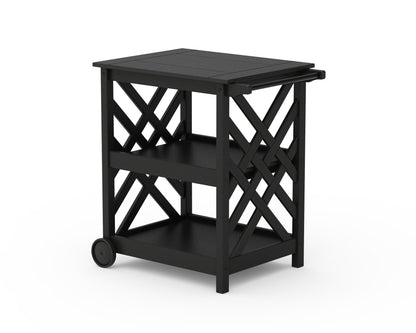 Country Living Wovendale Bar Cart in Black