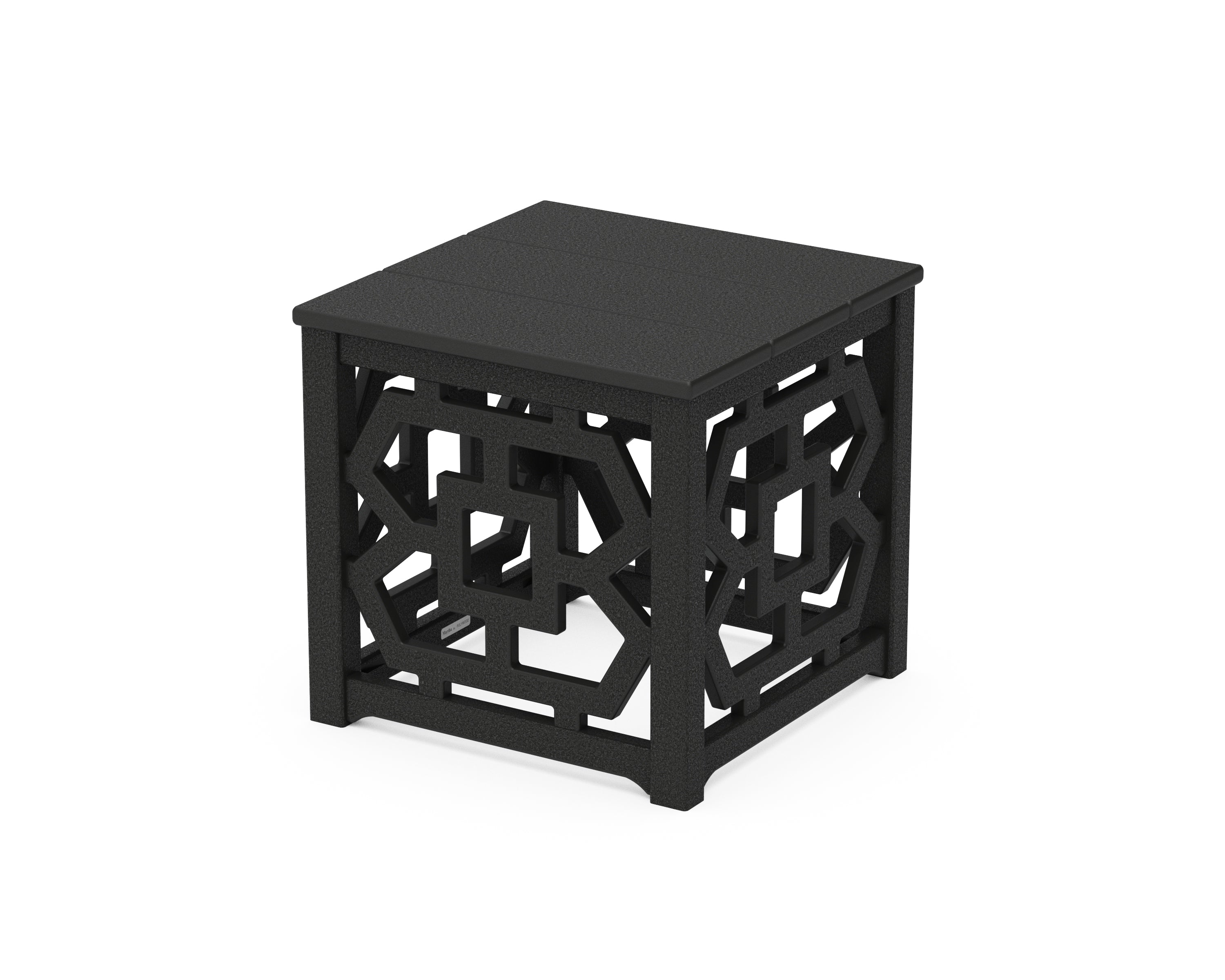 Martha Stewart by POLYWOOD® Chinoiserie Accent Table in Black
