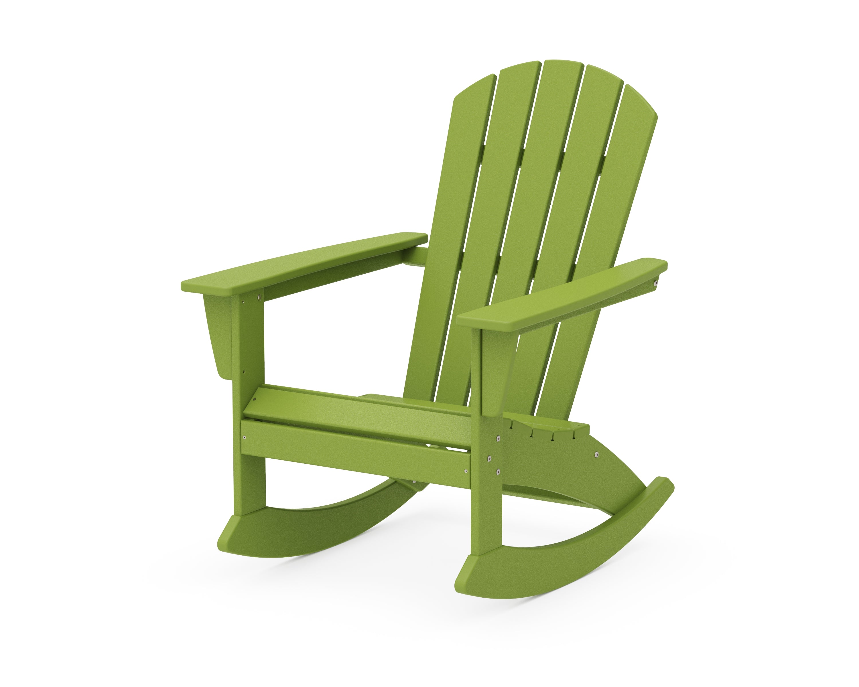 POLYWOOD® Nautical Adirondack Rocking Chair in Lime