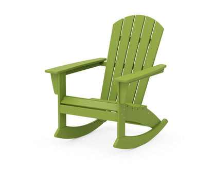 POLYWOOD® Nautical Adirondack Rocking Chair in Lime