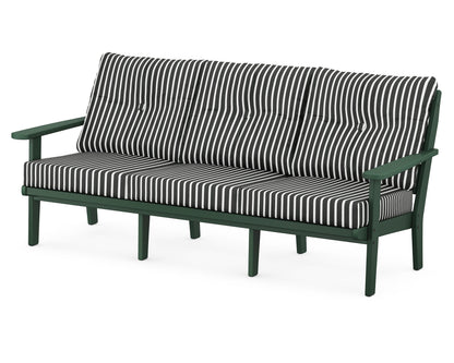 POLYWOOD® Lakeside Deep Seating Sofa in Green / Shore Classic