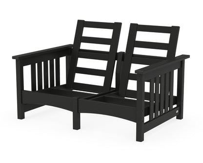 POLYWOOD® Club Mission Loveseat Frame in Black